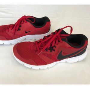 Nike Boys Flex Experience 3 Red Running Shoes Lace Up Size 6.5